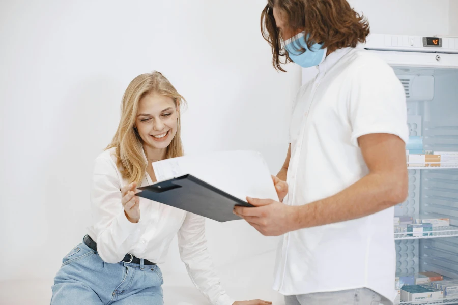 Madison Integrative Medicine doctor talking to client positive results